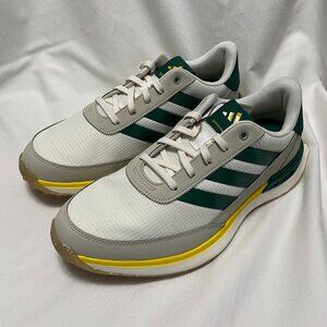 adidas S2G 24 Golf Shoes Mens 7.5 Waterproof Spikeless Off White Green JI4030
